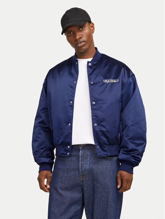 Jack&Jones Bundy bomber Boston 12272869 Modrá Regular Fit