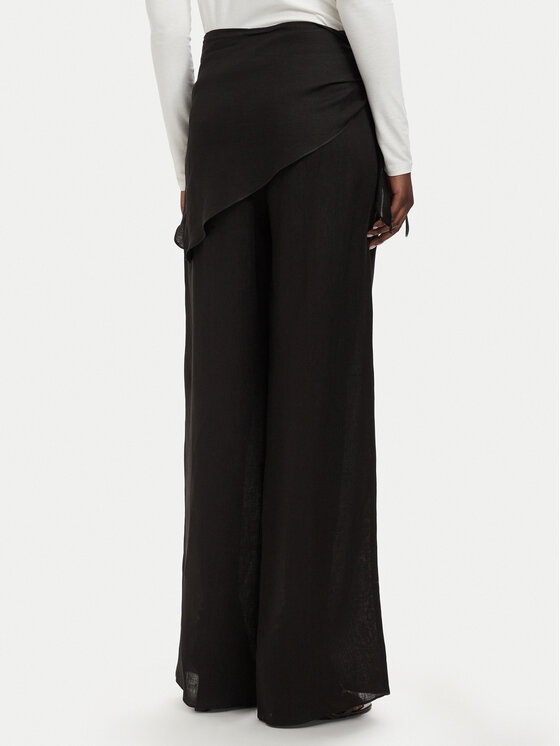 Marella Marella Bavlnené nohavice Solista 2613131114 Čierna Relaxed Fit