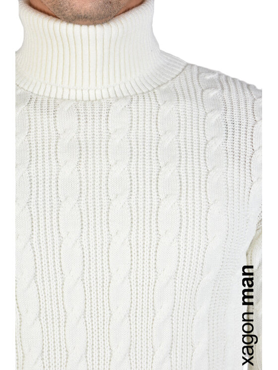 Xagon Xagon Maglione A2108 1J 0712 Écru Regular Fit