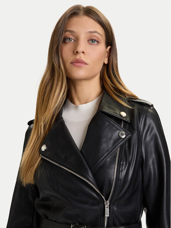 Morgan Morgan Giacca in similpelle 252-GPIL Nero Regular Fit