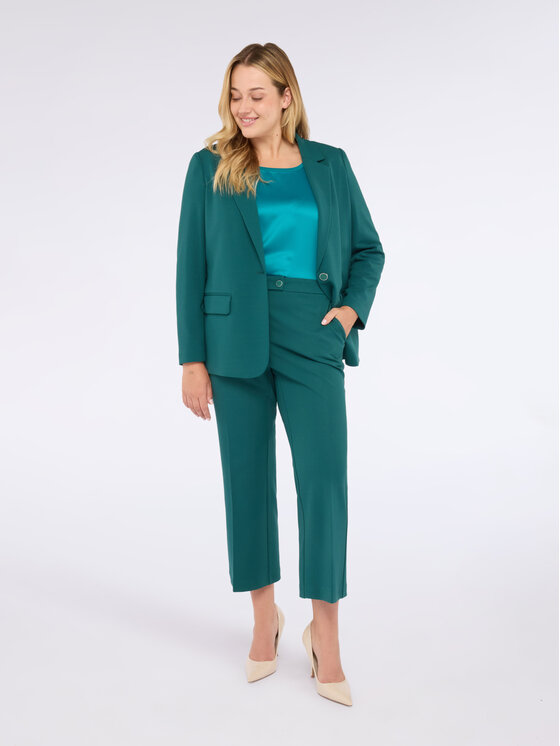Fiorella Rubino Fiorella Rubino Giacca outdoor Q529T000212N024 Turchese A-Line Fit