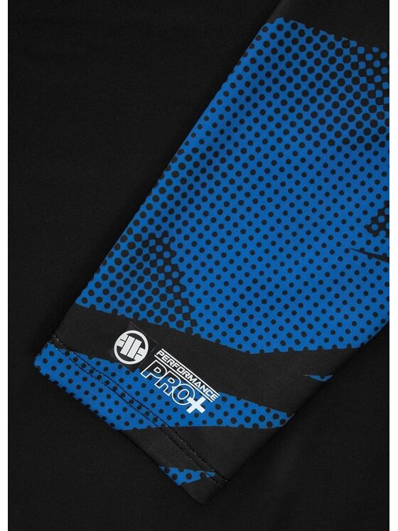 PITBULL PITBULL Koszulka techniczna Longsleeve Rashguard Performance Pro plus Belt S Niebieski Regular Fit