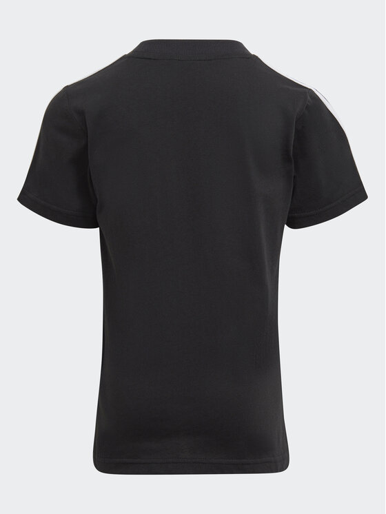 adidas adidas Marškinėliai Essentials 3-Stripes Cotton T-Shirt IC9135 Juoda Regular Fit