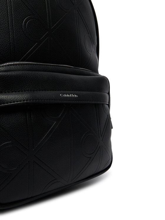 Calvin Klein Calvin Klein Раница Emblem Aop Emboss Round Backpack LV04D3398G Черен
