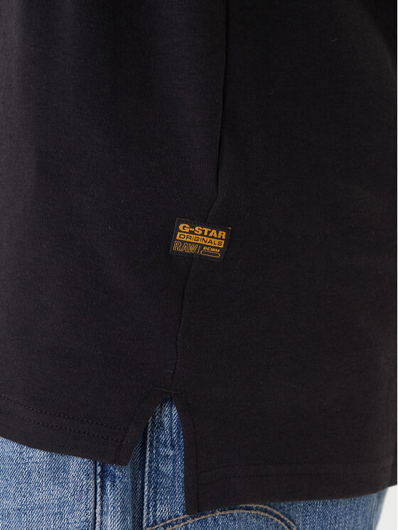G-Star Raw G-Star Raw Majica z dolgimi rokavi Nifous D25076-D976 Črna Regular Fit