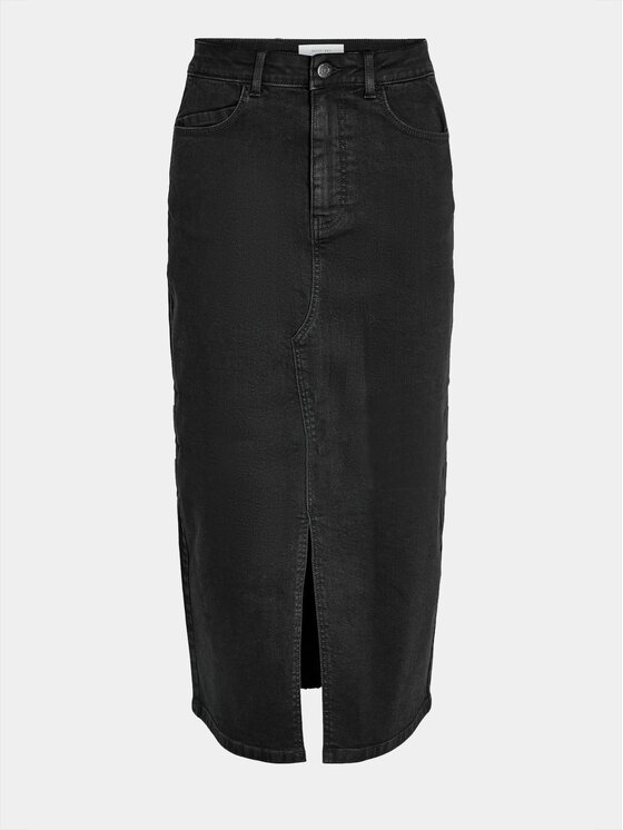 Noisy May Spódnica jeansowa Kath 27030287 Czarny Regular Fit | Modivo.pl