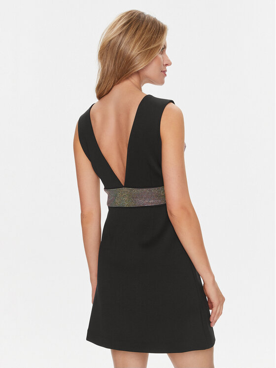 Guess Guess Koktel haljina Farah W4RK55 KC2C0 Crna Regular Fit