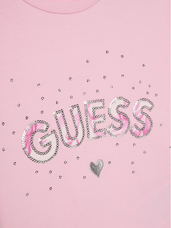 Guess Guess Set majica i hlače K5GG05 K6YW4 Ružičasta Regular Fit
