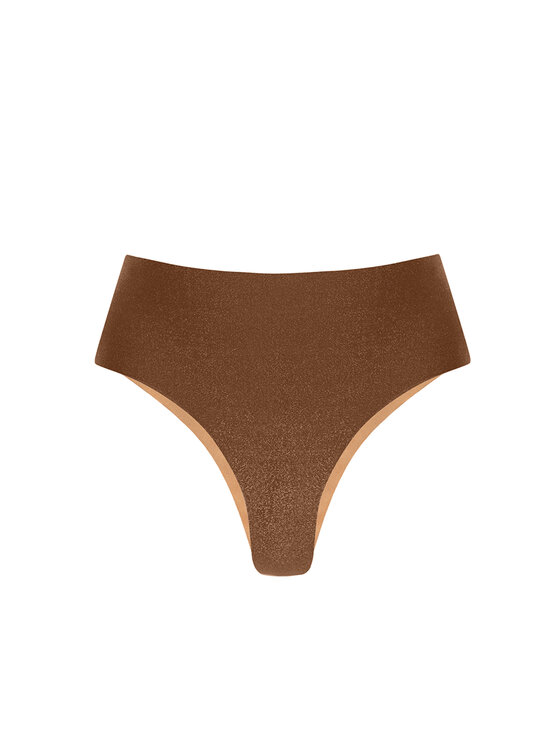 Miss Lou Miss Lou Bikini pezzo sotto D-LG1-BR Marrone