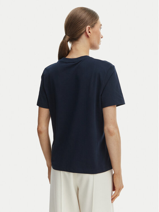 Tommy Hilfiger Tommy Hilfiger Tričko WW0WW48699 Tmavomodrá Regular Fit