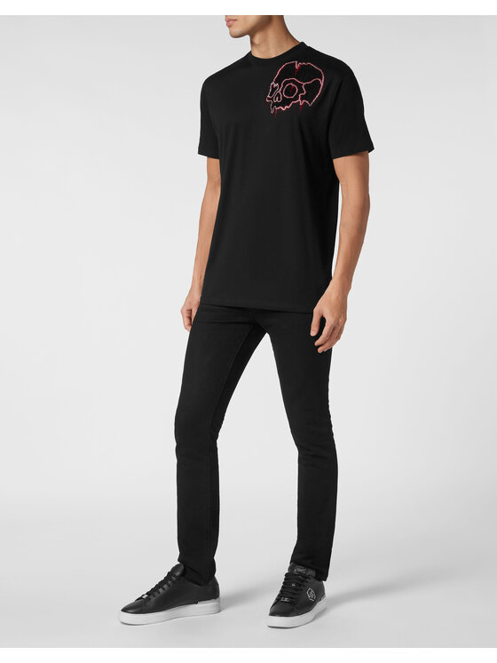 PHILIPP PLEIN PHILIPP PLEIN T-Shirt 9945 Czarny Regular Fit