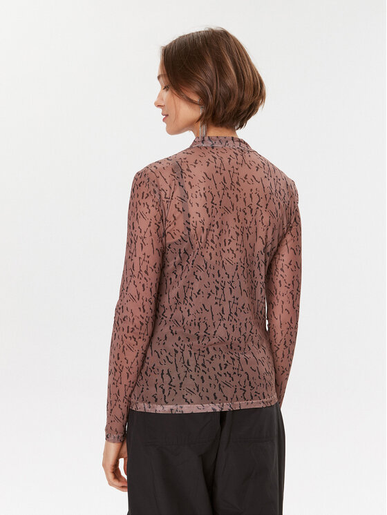 Vila Vila Majica 14088372 Smeđa Slim Fit