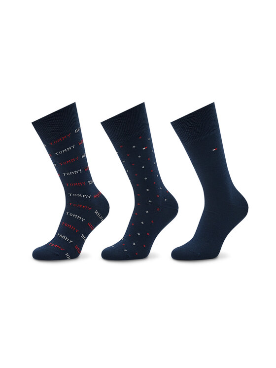 Tommy Hilfiger Tommy Hilfiger Дълги чорапи 701220147 Тъмносин