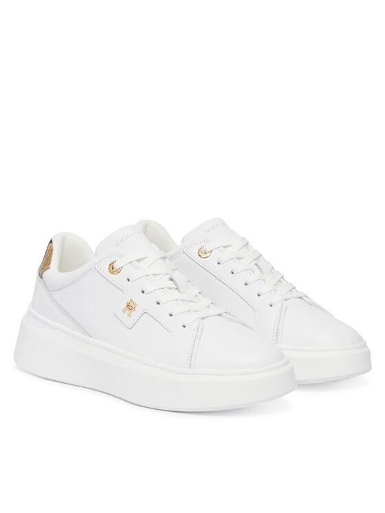 Tommy Hilfiger Tommy Hilfiger Sneakersy Chic Platform Snake FW0FW09456 Bílá