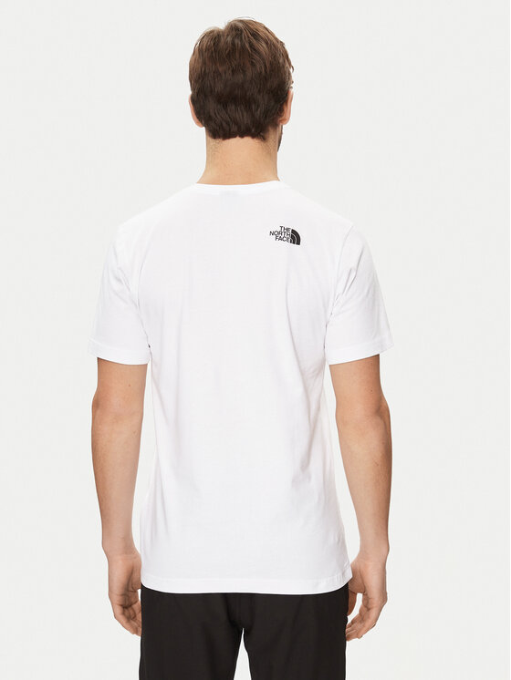 The North Face The North Face T-krekls Easy NF0A87N5 Balts Regular Fit