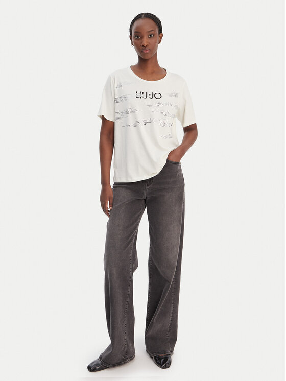 Liu Jo Sport Liu Jo Sport T-särk TA6265 JS923 Valge Regular Fit
