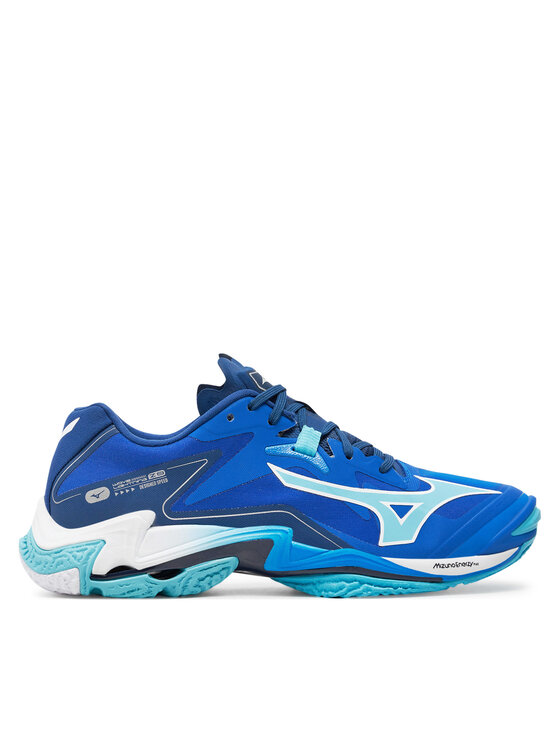 Mizuno Čevlji Za športe V Zaprtih Prostorih Wave Lightning Z8 V1GA2400 Modra