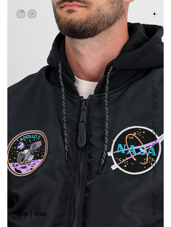 Alpha Industries Alpha Industries Kurtka bomber AI.108108-03-3XL Czarny Vintage Fit