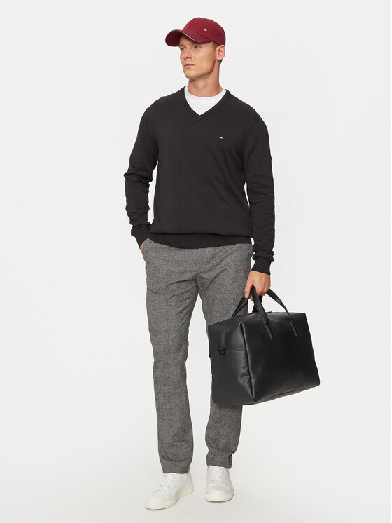 Tommy Hilfiger Tommy Hilfiger Πουλόβερ MW0MW14745 Μαύρο Regular Fit