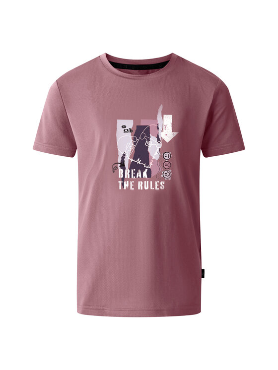 Dare2B Dare2B T-Shirt Break The Rules Amuse II Fioletowy Short Fit