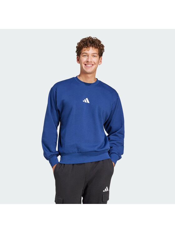 adidas adidas Μπλούζα Essentials Feel Cozy JE3792 Σκούρο μπλε Regular Fit