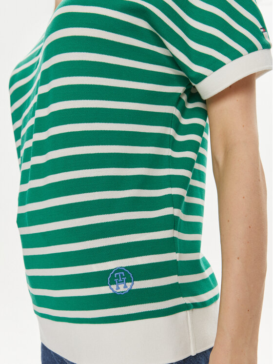 Tommy Hilfiger Tommy Hilfiger Тениска с яка и копчета WW0WW41889 Зелен Relaxed Fit