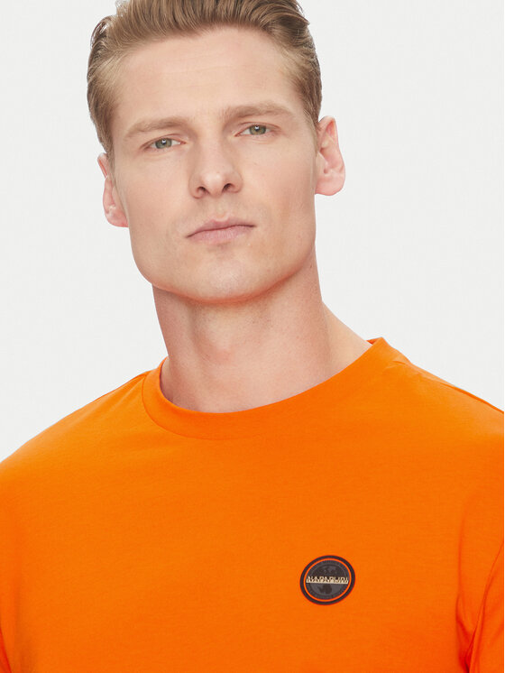 Napapijri Napapijri T-särk S-Badge NP0A4I3N Oranž Regular Fit