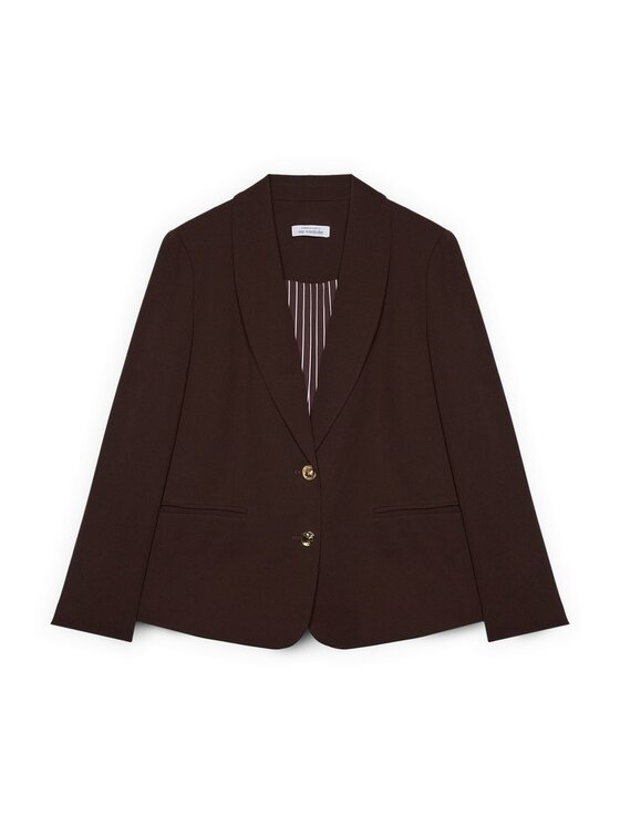 Fiorella Rubino Fiorella Rubino Marynarka Q045T000295N022 Brązowy Slim Fit