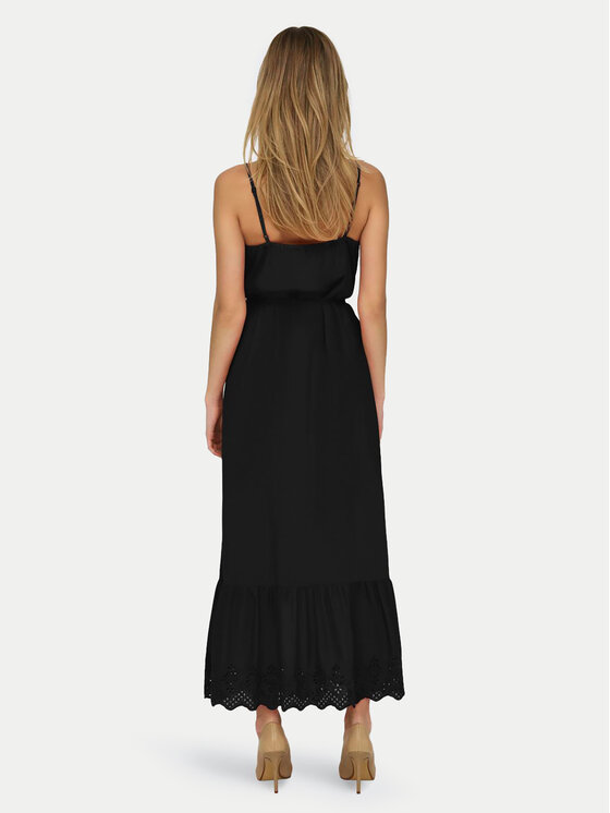 ONLY ONLY Sukienka letnia Lou 15313166 Czarny Regular Fit
