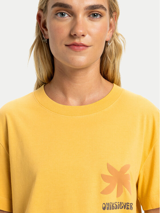 Quiksilver Quiksilver T-shirt Standard  EQWZT03197 Giallo Regular Fit