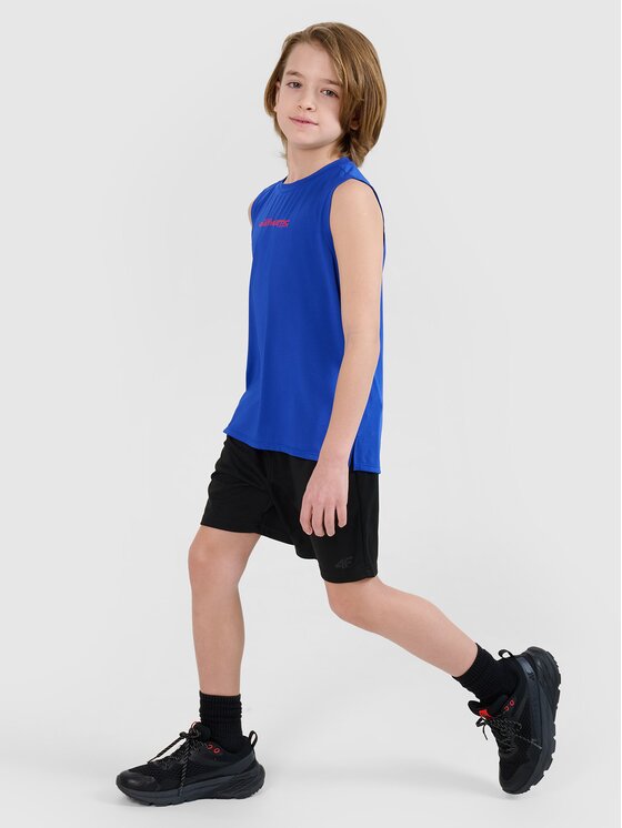 4F 4F Pantaloncini sportivi 4FJWSS25TFSHM0859-20S Nero Regular Fit