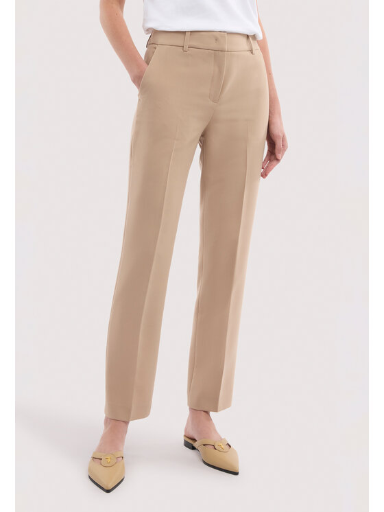 Trussardi Trussardi Pantaloni di tessuto P231A002412N012 Crema Regular Fit