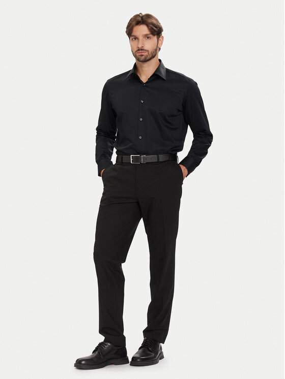 BOSS BOSS Ing H-Joe 50549901 Fekete Regular Fit