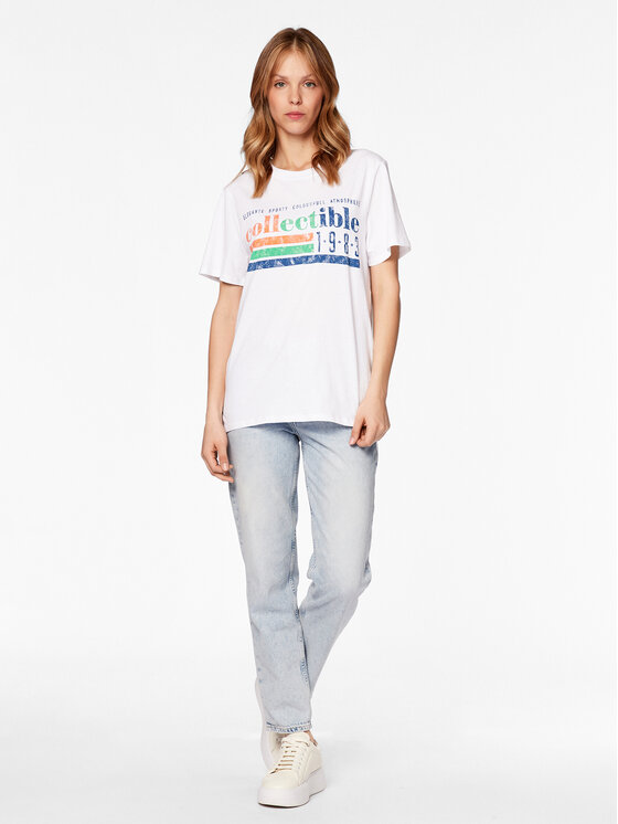 T-shirt Ellie 84280 Bianco Relaxed Fit