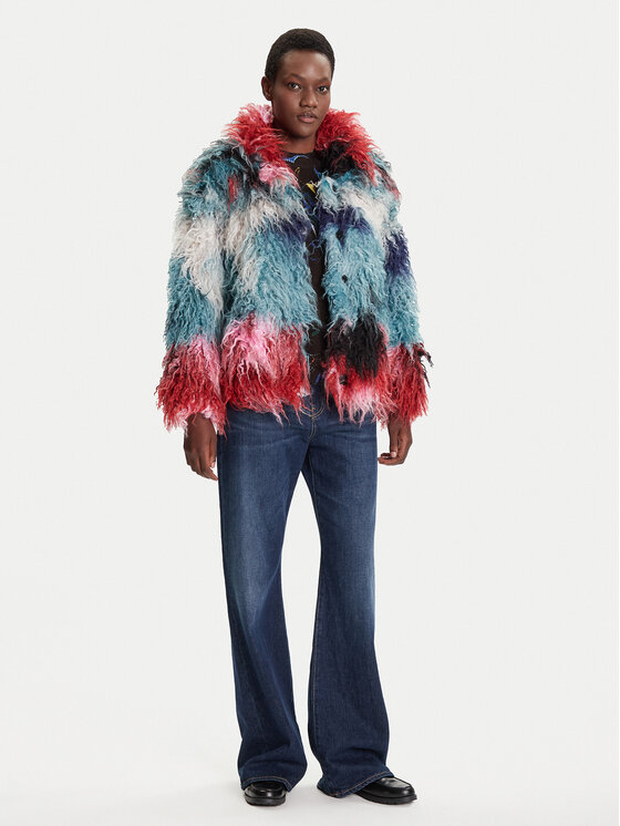 Desigual Desigual Futro Cloud Lacroix 25WWEW02 Kolorowy Loose Fit