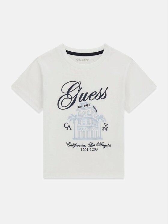 Guess Kids Guess Kids T-shirt 181961 Bianco Classic Fit
