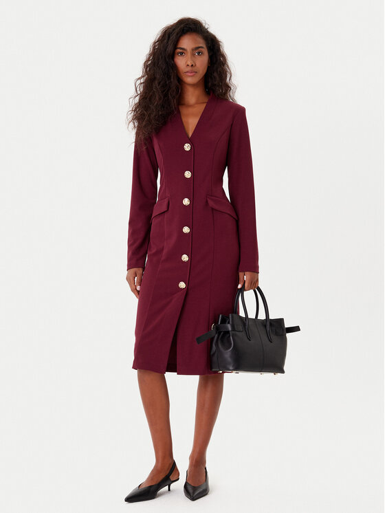 Joseph Ribkoff Joseph Ribkoff Coctailkleid 253072 Dunkelrot Regular Fit