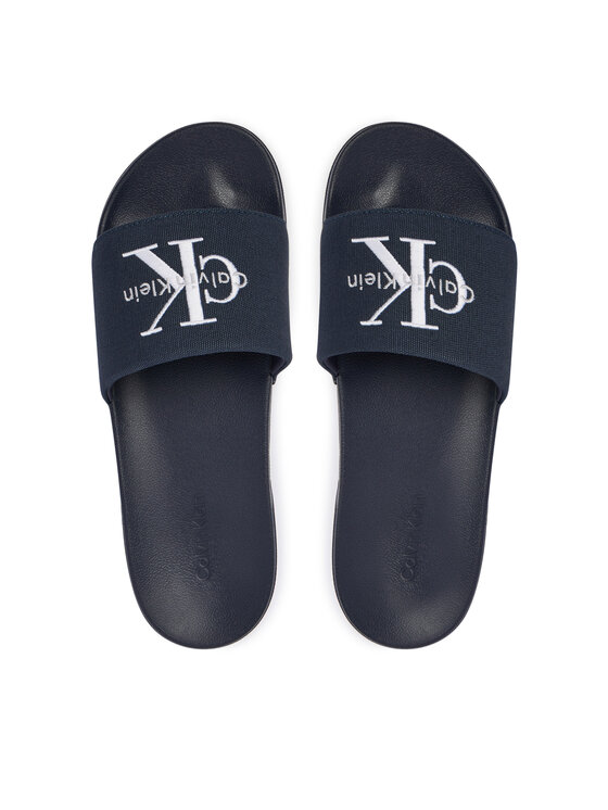 Calvin Klein Calvin Klein Klapki Ess Slide Cv YM0YM01393 Granatowy