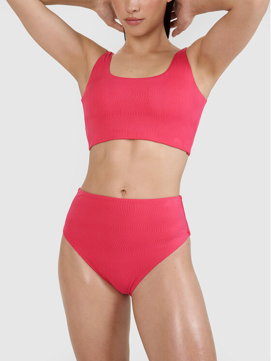 4F 4F Dół od bikini SWIMWEAR MIDSHOP TEXTILE Różowy
