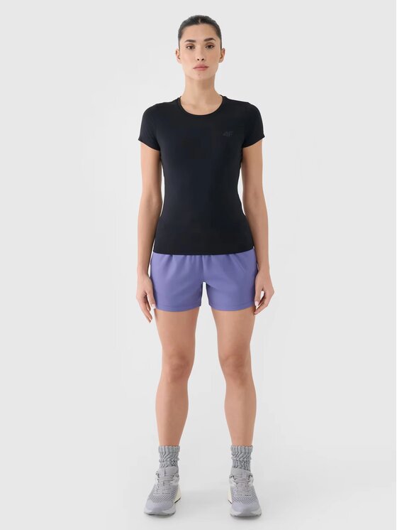 4F 4F T-Shirt 4FWMM00TFTSF1828-20S Μαύρο Regular Fit