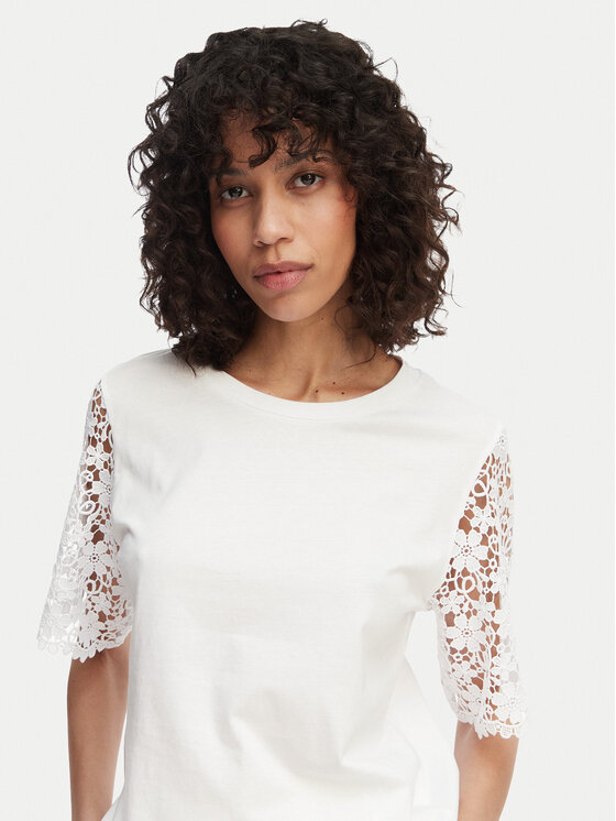 Marella Marella Tricou Ceppo 2615971062 Alb Regular Fit