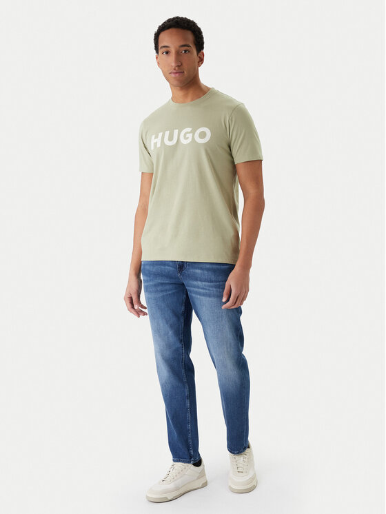 HUGO HUGO T-krekls Dulivio 50467556 Zaļš Regular Fit
