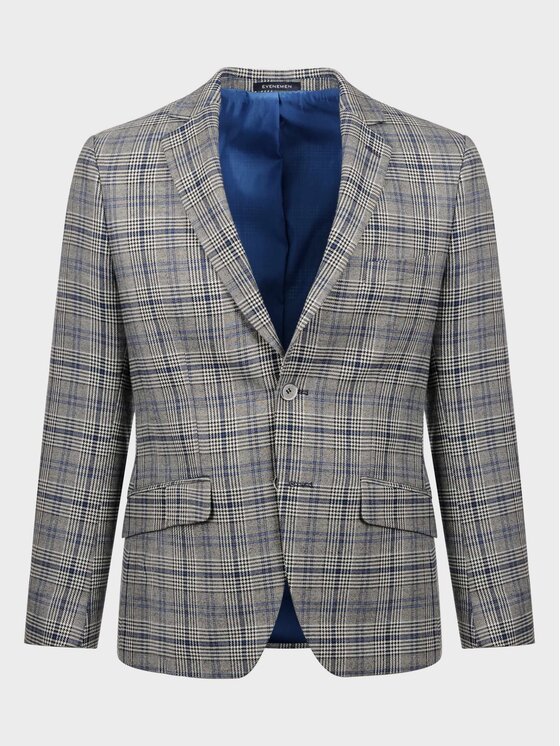 Evenemen Evenemen Marynarka ETNA Szary Slim Fit
