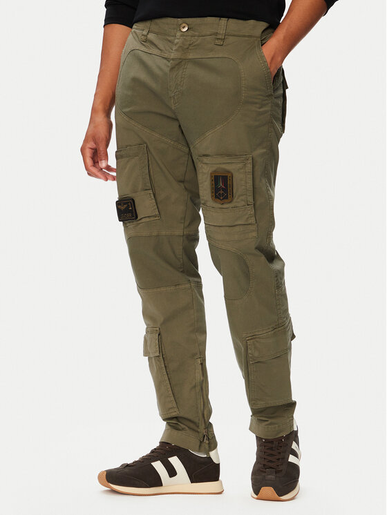 Aeronautica Militare Aeronautica Militare Карго панталони 262PA1387UCT01493 Зелен Regular Fit