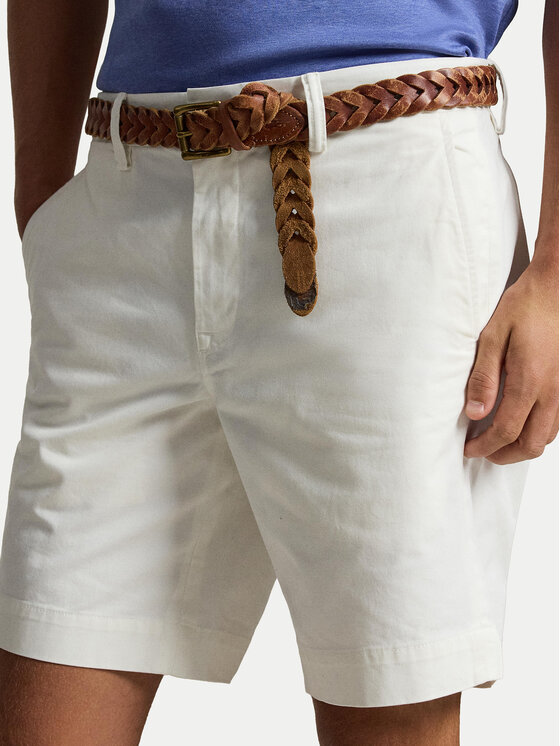 Polo Ralph Lauren Polo Ralph Lauren Kratke hlače iz tkanine 710799213022 Bela Regular Fit