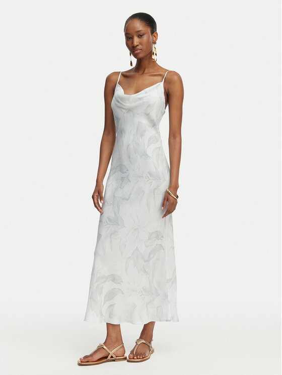 Guess Guess Коктейлна рокля W6GK94 W2266 Светлосин Slim Fit