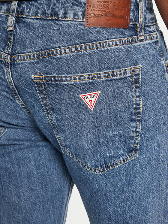Guess Jeans Guess Jeans Blugi M5RA1B D5M52 Albastru Straight Leg