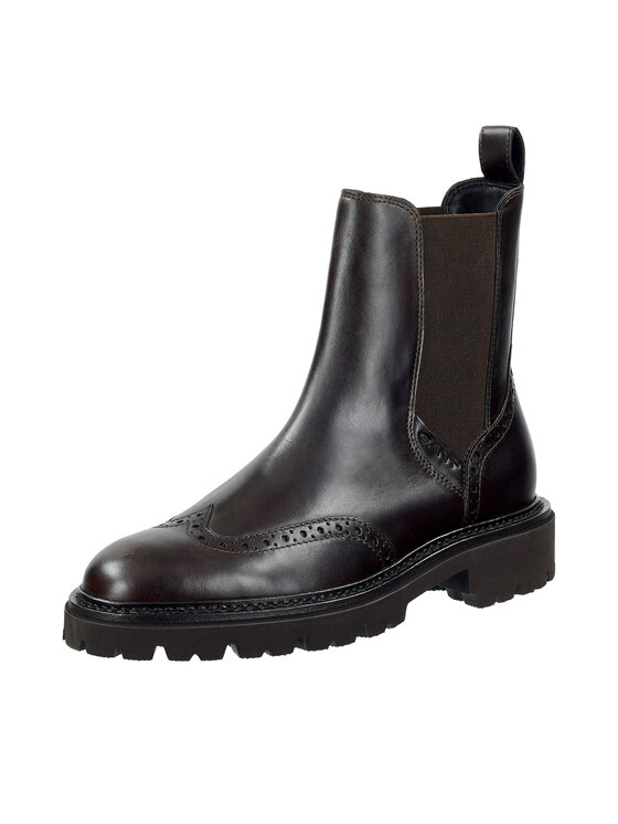 Gant Gant Kotníková obuv s elastickým prvkem 31551119 Hnědá