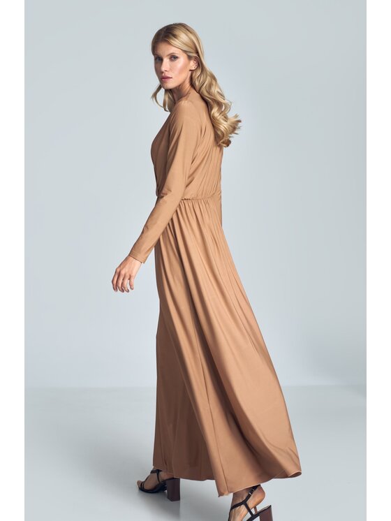 FIGL FIGL Šaty M705 Béžová Regular Fit
