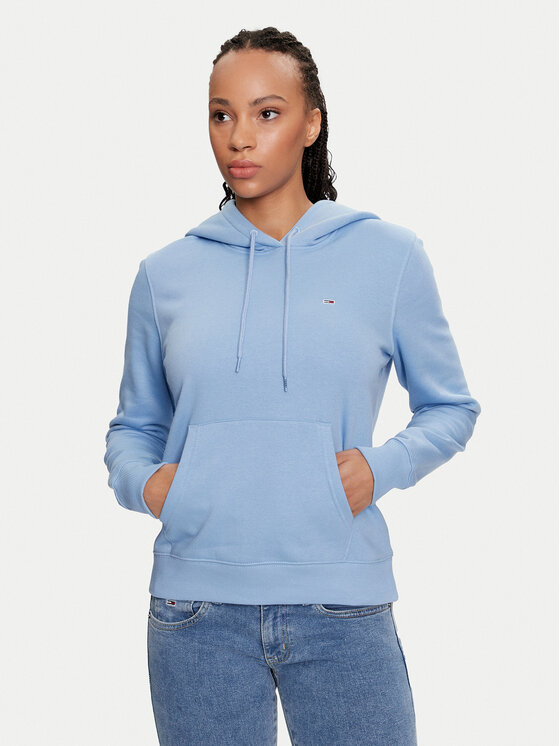 Tommy Jeans Bluză Flag DW0DW19727 Albastru Regular Fit